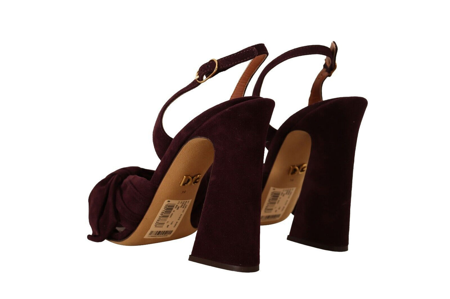 Dolce &amp; Gabbana Elegante lila Wildleder-Sandaletten