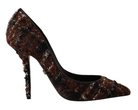 Dolce &amp; Gabbana Elegante mehrfarbige Tweed-Pumps