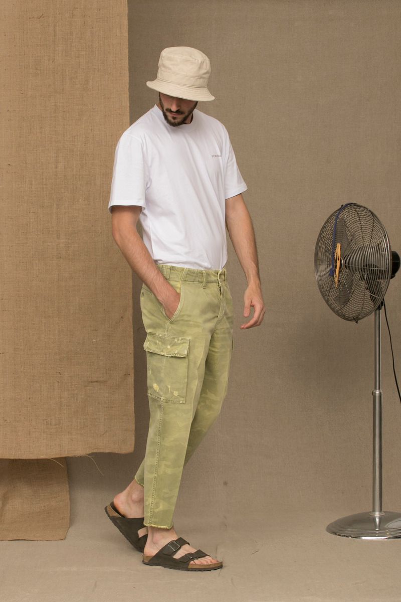 Don The Fuller Designer-Jeans mit mittlerer Taille in Militärgrün