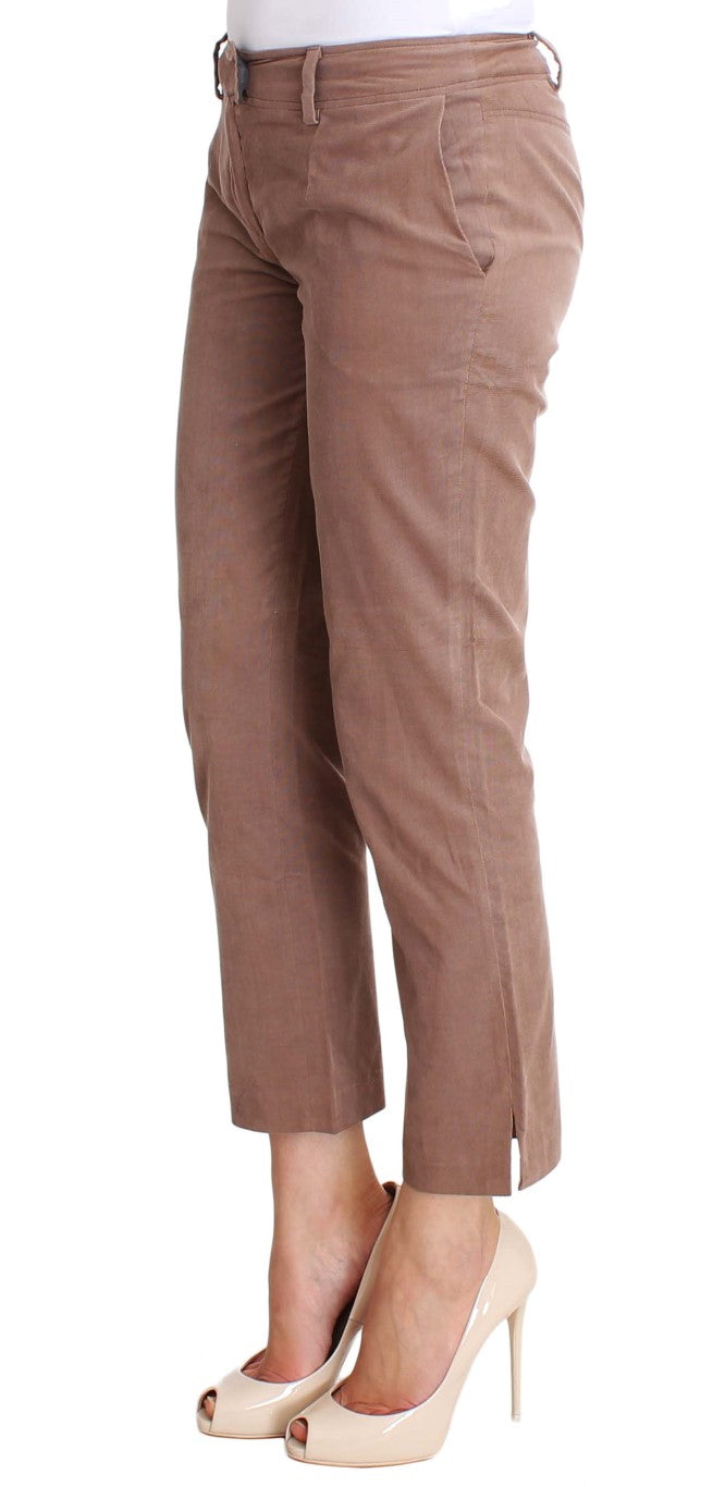 Braune kurze Cordhose von Costume National Chic