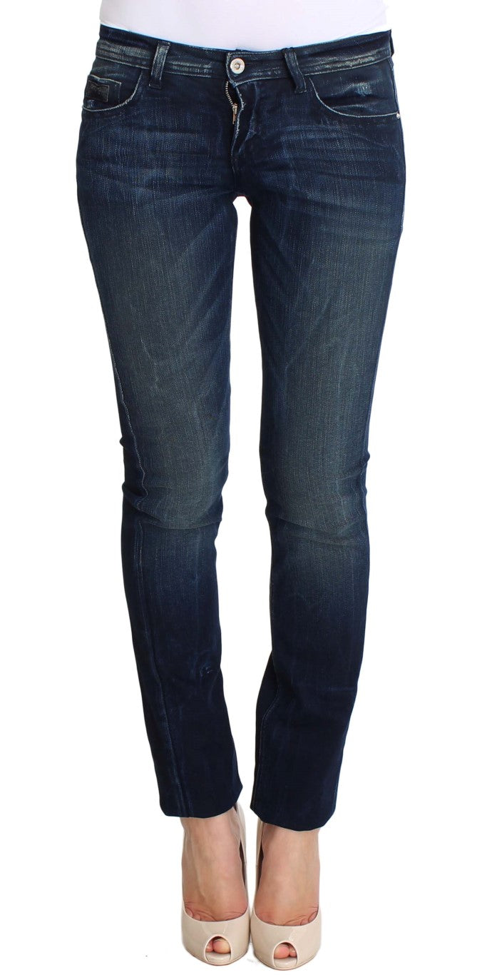 Kostüm National Chic Slim Fit Skinny Blue Jeans