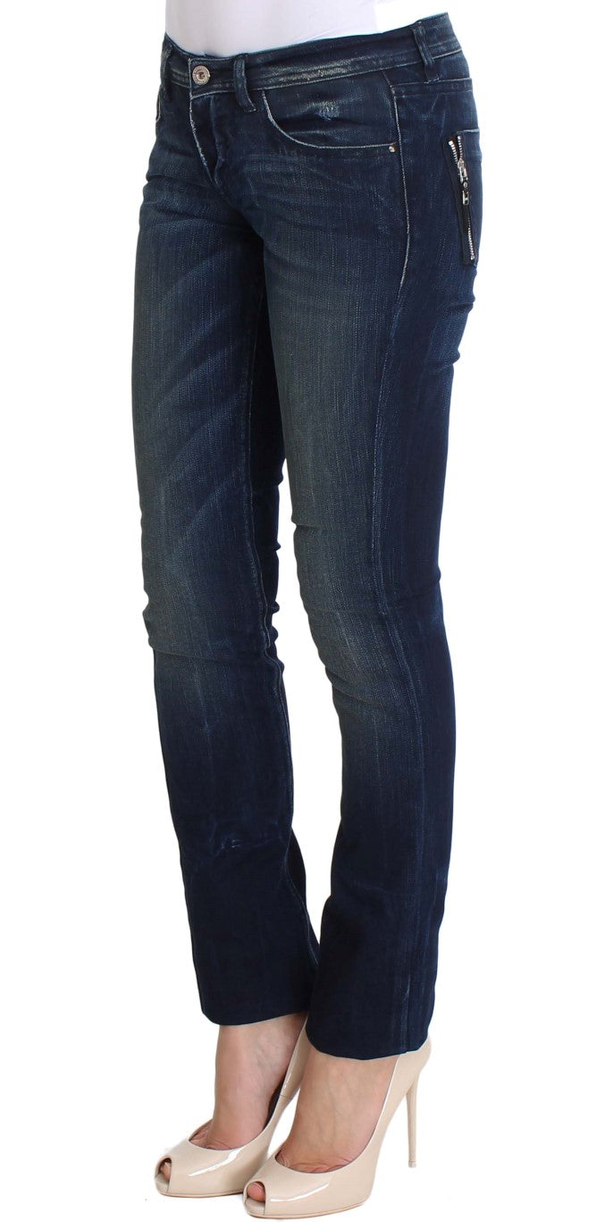 Kostüm National Chic Slim Fit Skinny Blue Jeans