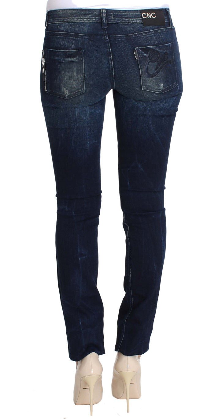 Kostüm National Chic Slim Fit Skinny Blue Jeans