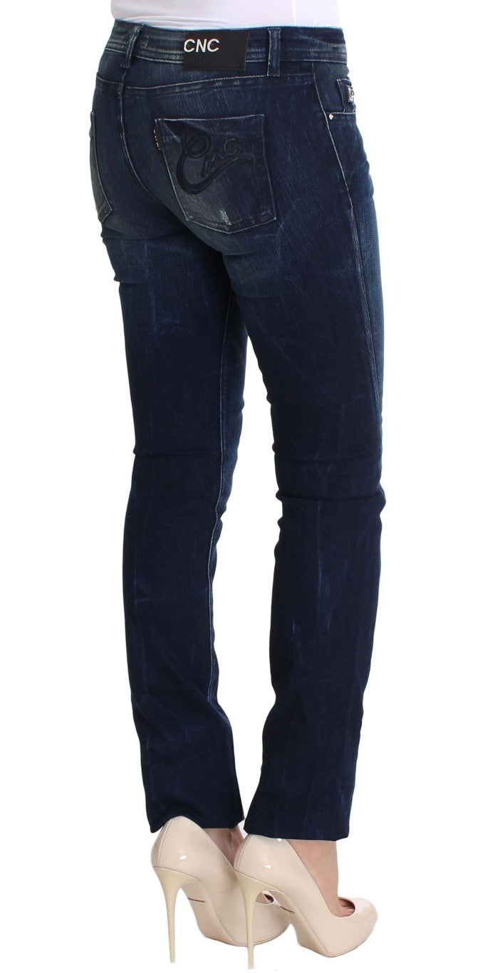 Kostüm National Chic Slim Fit Skinny Blue Jeans