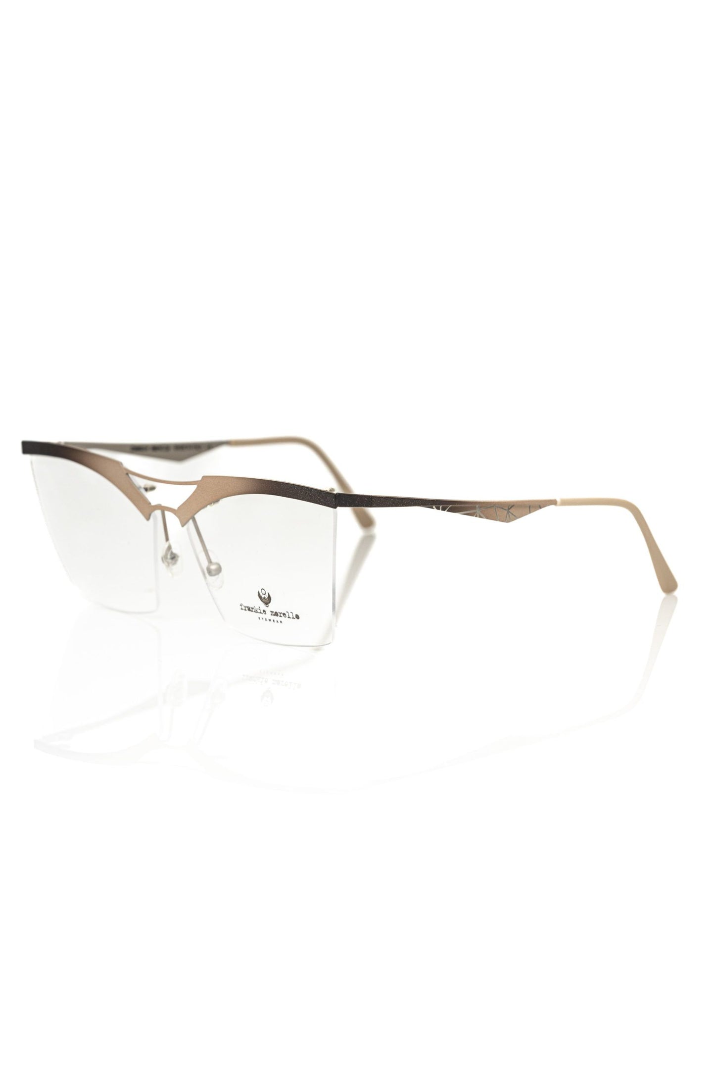 Frankie Morello Gold Metallic Fiber Frames