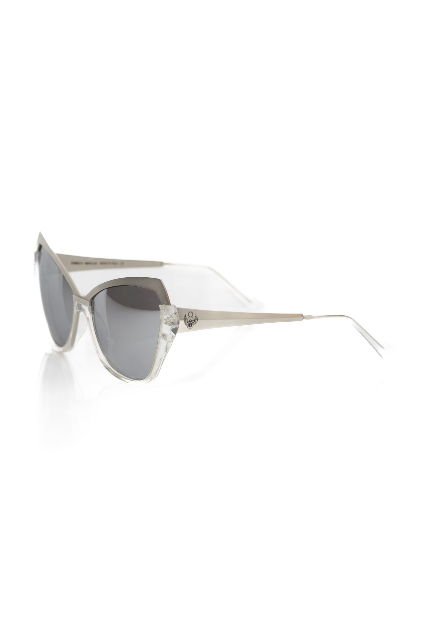 Frankie Morello Schicke Cat-Eye-Sonnenbrille mit metallischen Akzenten