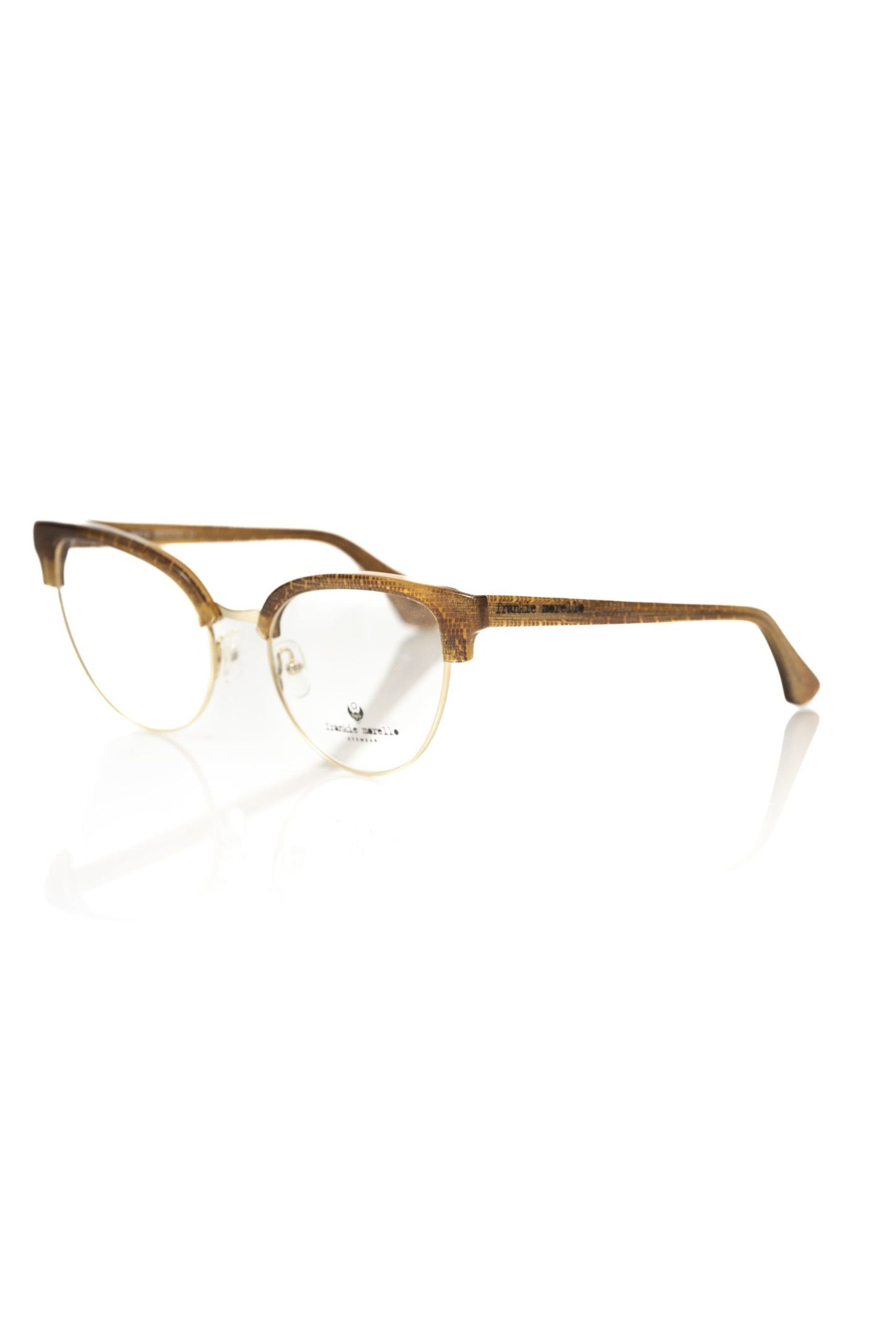 Frankie Morello Brown Metallic Fiber Frames