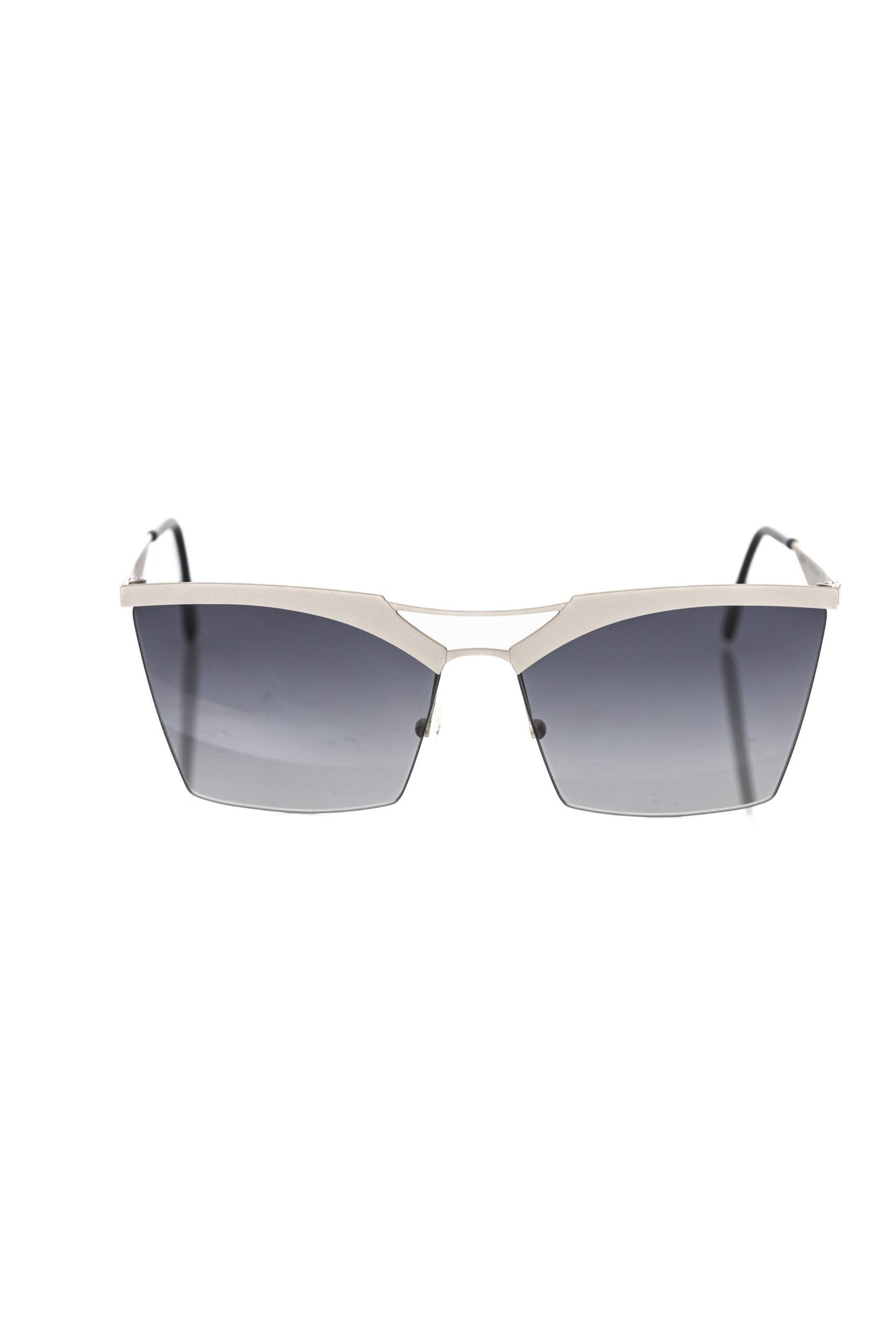 Frankie Morello Elegante silberne Clubmaster-Sonnenbrille