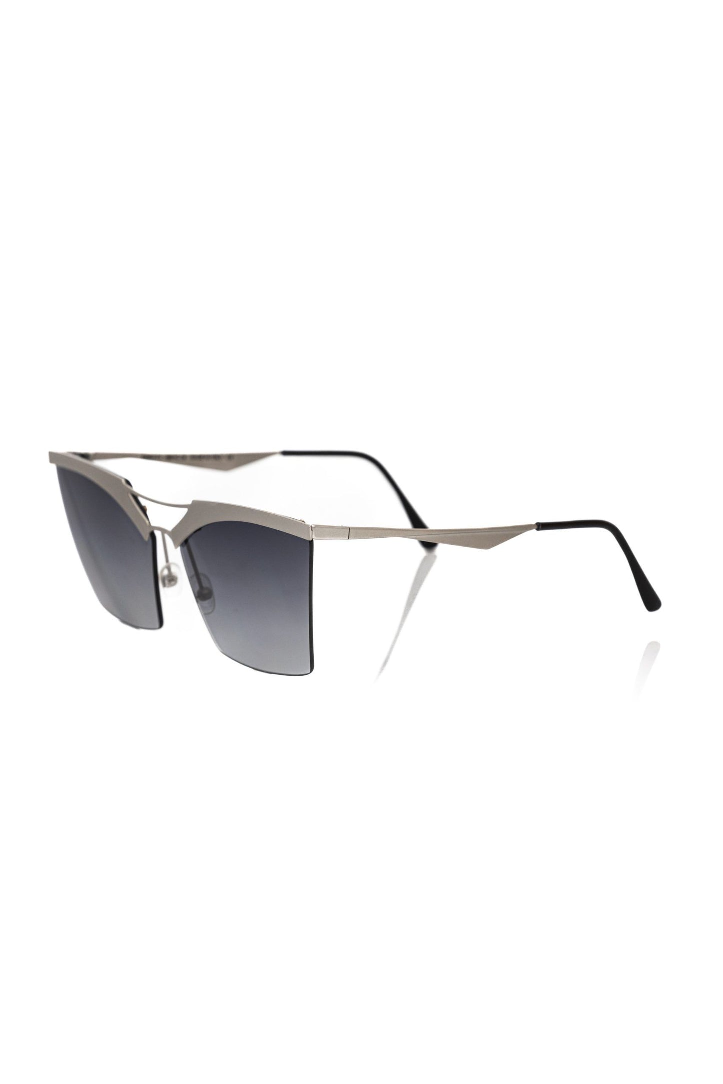 Frankie Morello Elegante silberne Clubmaster-Sonnenbrille