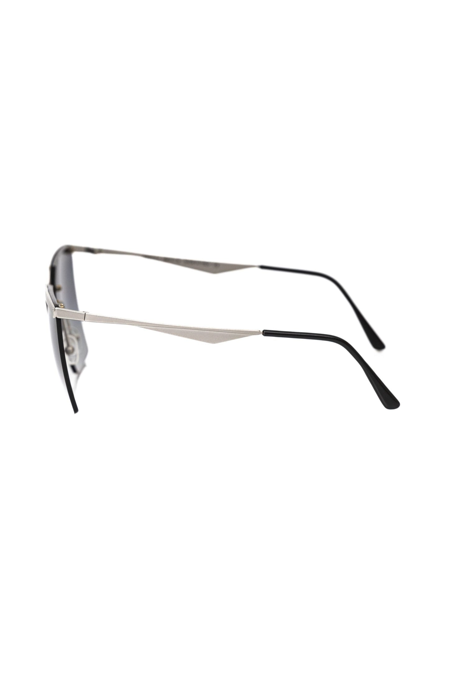 Frankie Morello Elegante silberne Clubmaster-Sonnenbrille