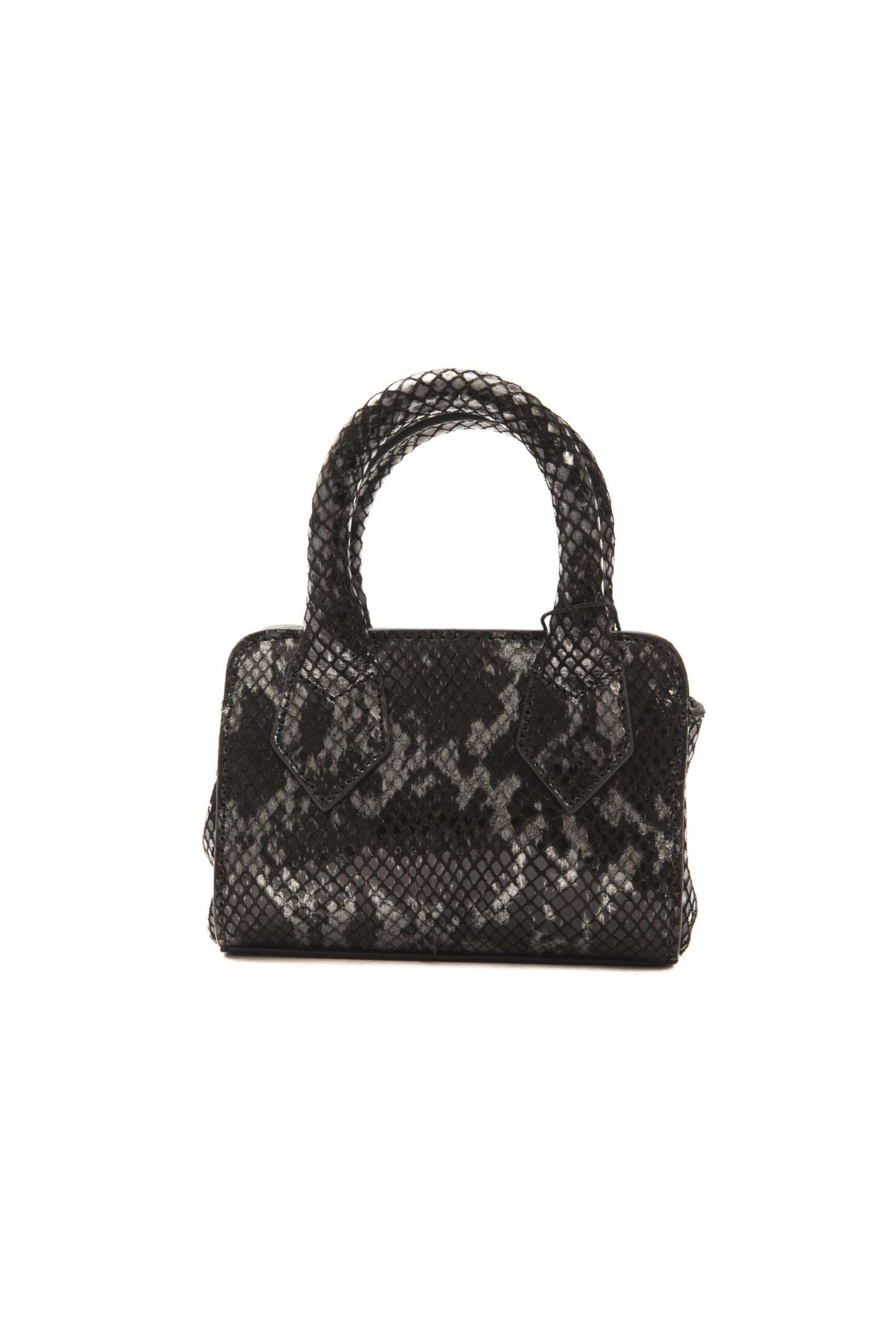 Pompeii Donatella Chic Mini-Tasche aus Leder mit Python-Print