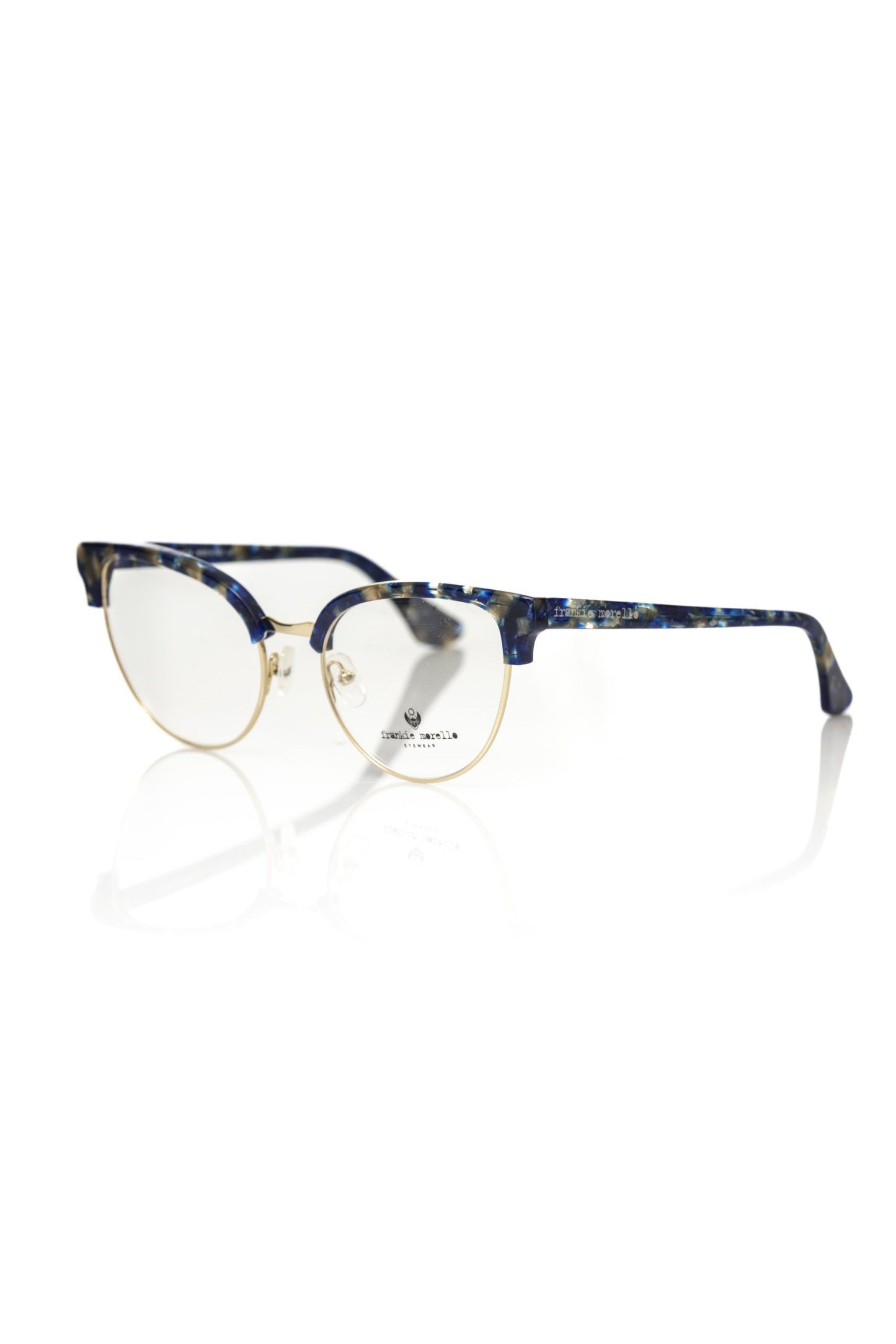 Frankie Morello Blue Metallic Fiber Frames