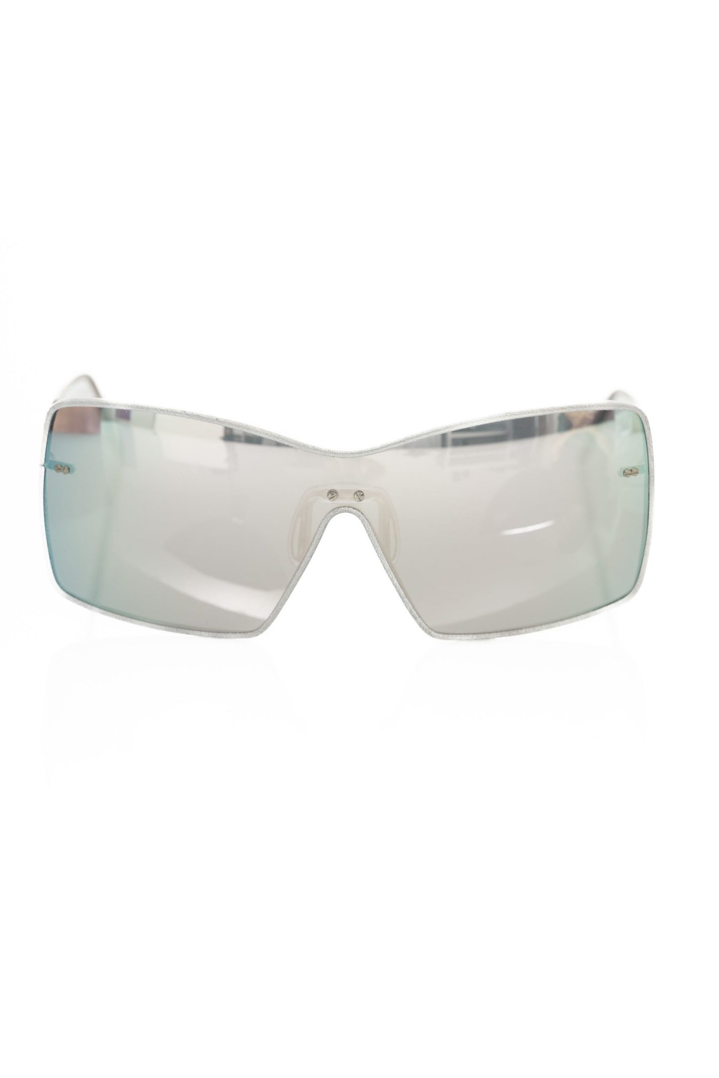 Frankie Morello Sleek Silver Shield Sonnenbrille