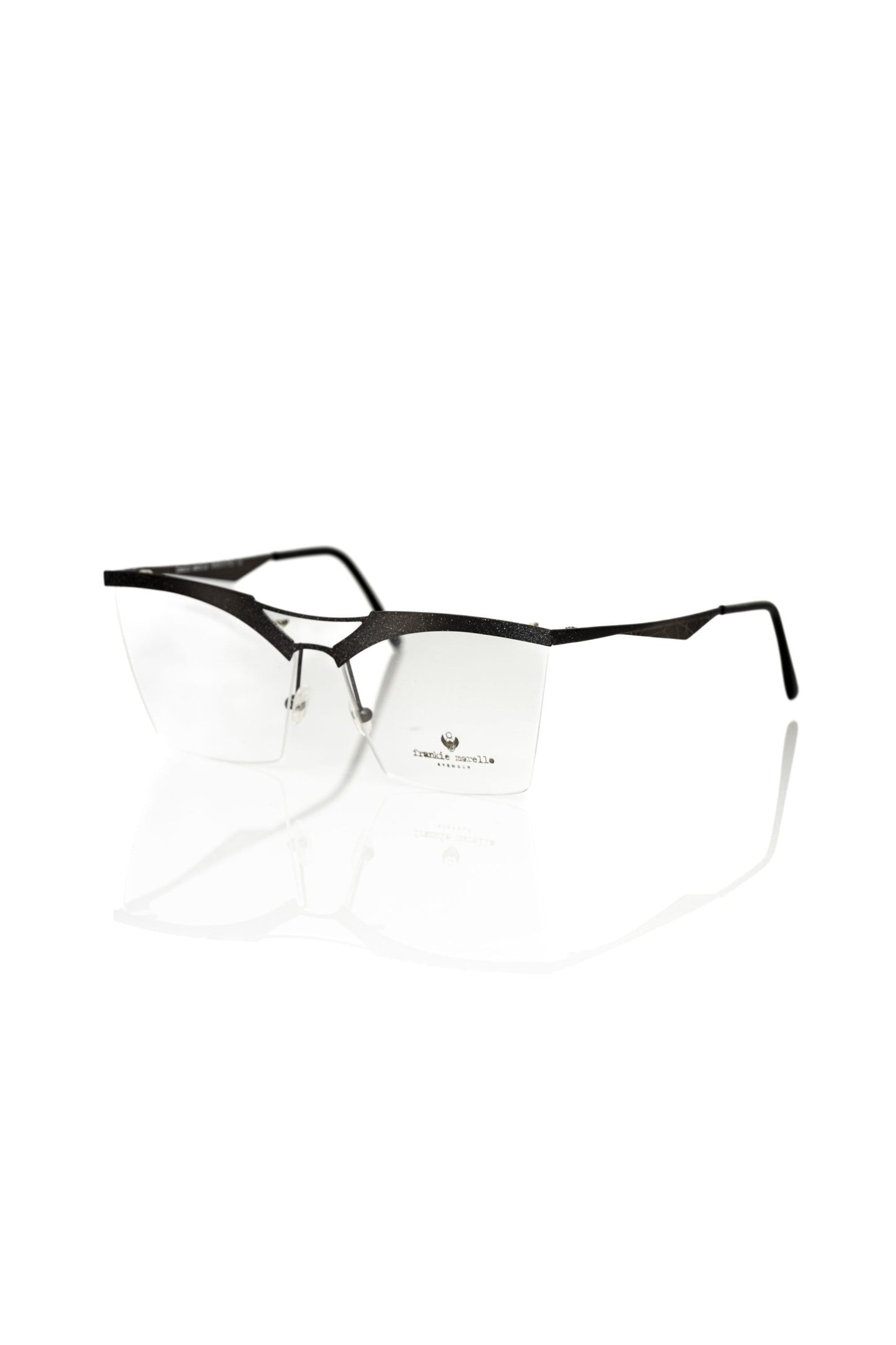 Frankie Morello Black Metallic Fiber Frames