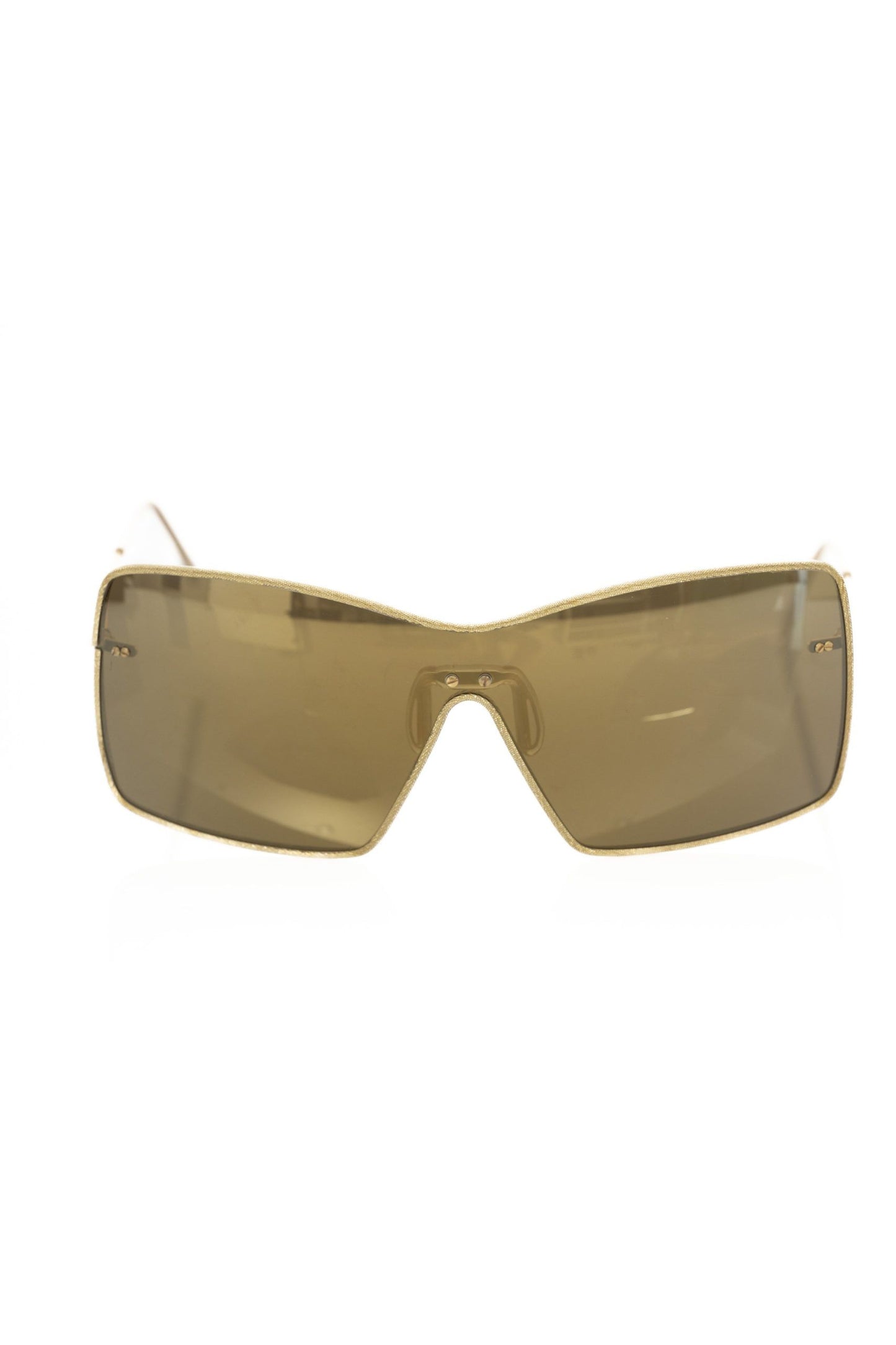 Frankie Morello Elegante Sonnenbrille mit metallischem Schild