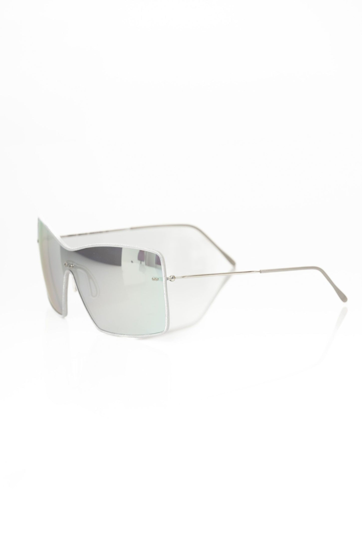 Frankie Morello Sleek Silver Shield Sonnenbrille