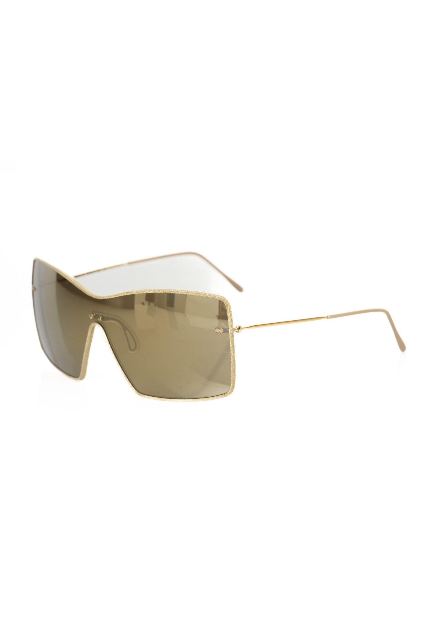 Frankie Morello Elegante Sonnenbrille mit metallischem Schild