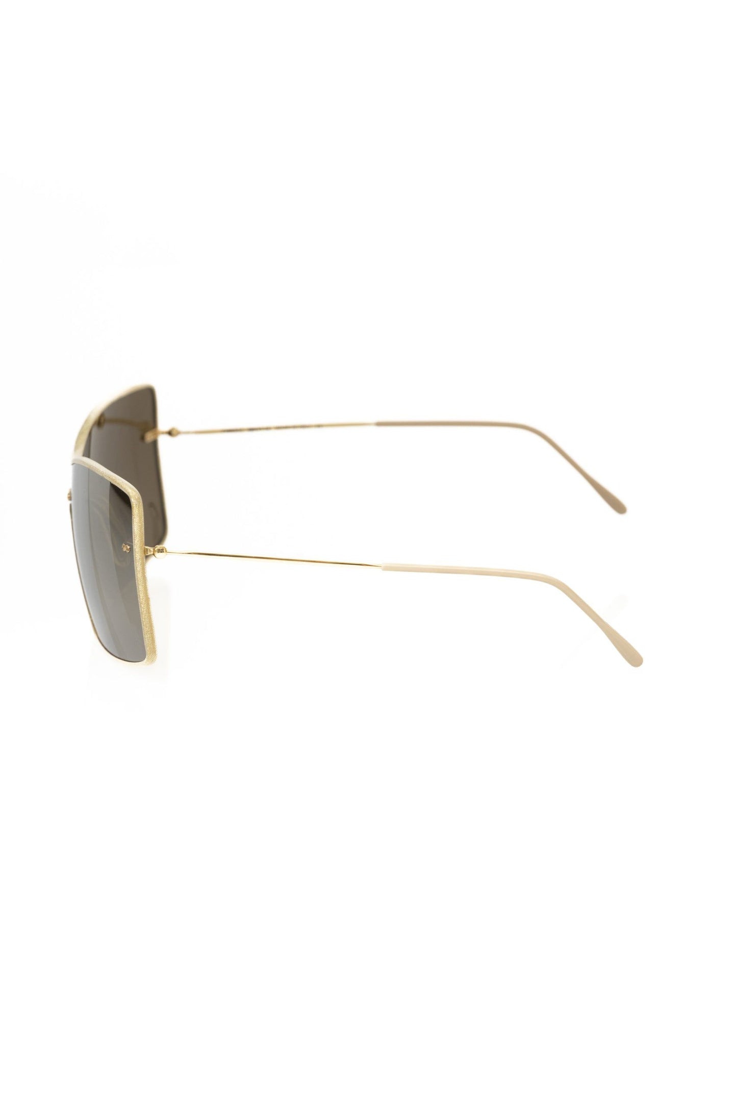 Frankie Morello Elegante Sonnenbrille mit metallischem Schild