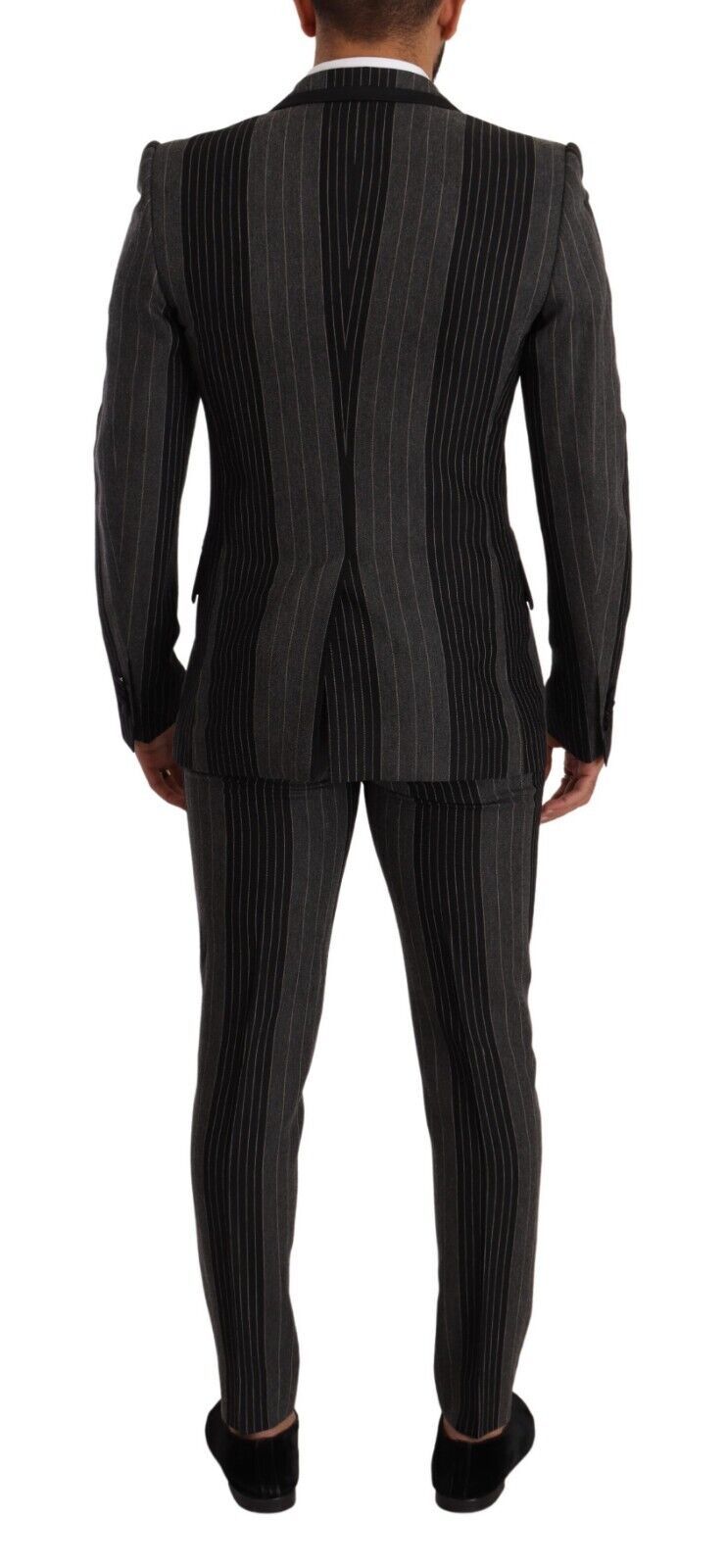 Dolce & Gabbana Elegant Striped Three-Piece Suit