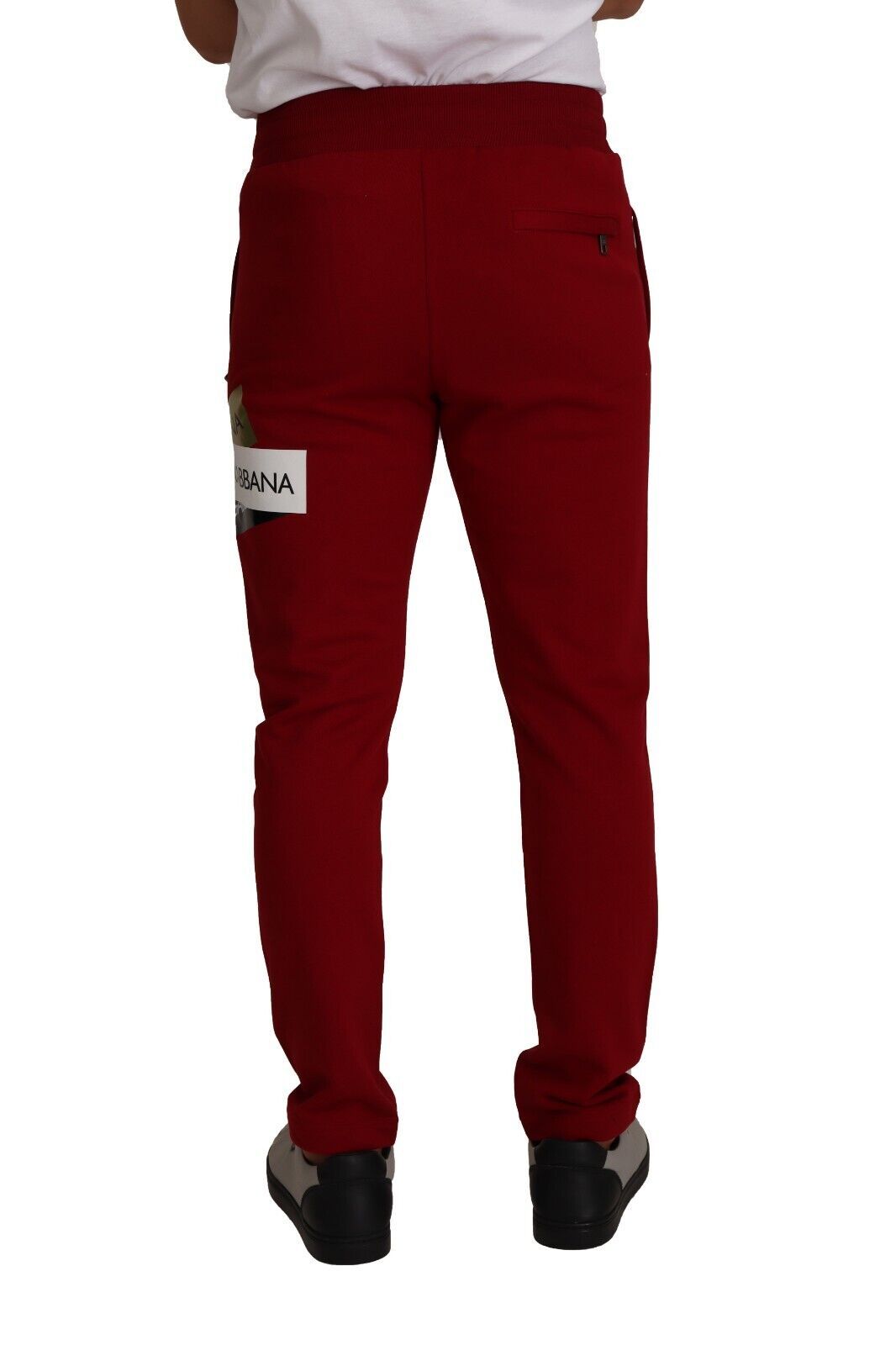 Dolce &amp; Gabbana Elegante rote Jogginghose mit Kordelzugverschluss