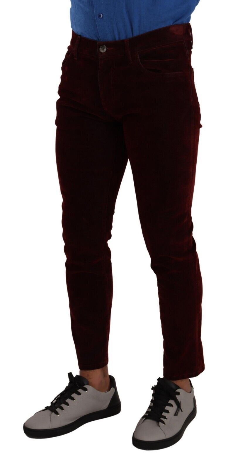 Dolce &amp; Gabbana Bordeaux Slim-Fit-Röhrenjeans