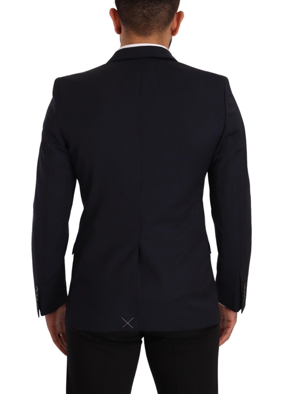 Dolce &amp; Gabbana Dark Blue Single Breasted Coat MARTINI Blazer