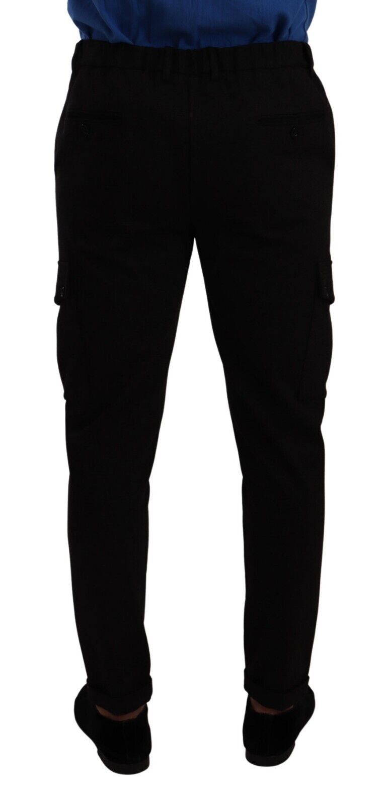 Dolce &amp; Gabbana Elegante schwarze Slim-Fit-Cargohose