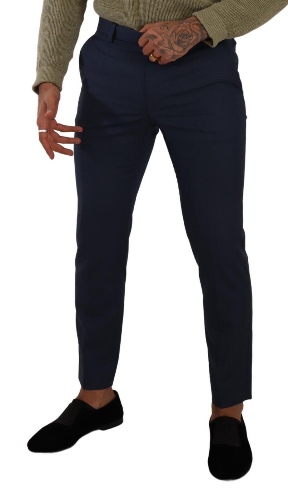 Dolce &amp; Gabbana Elegante dunkelblaue Slim-Fit-Anzughose