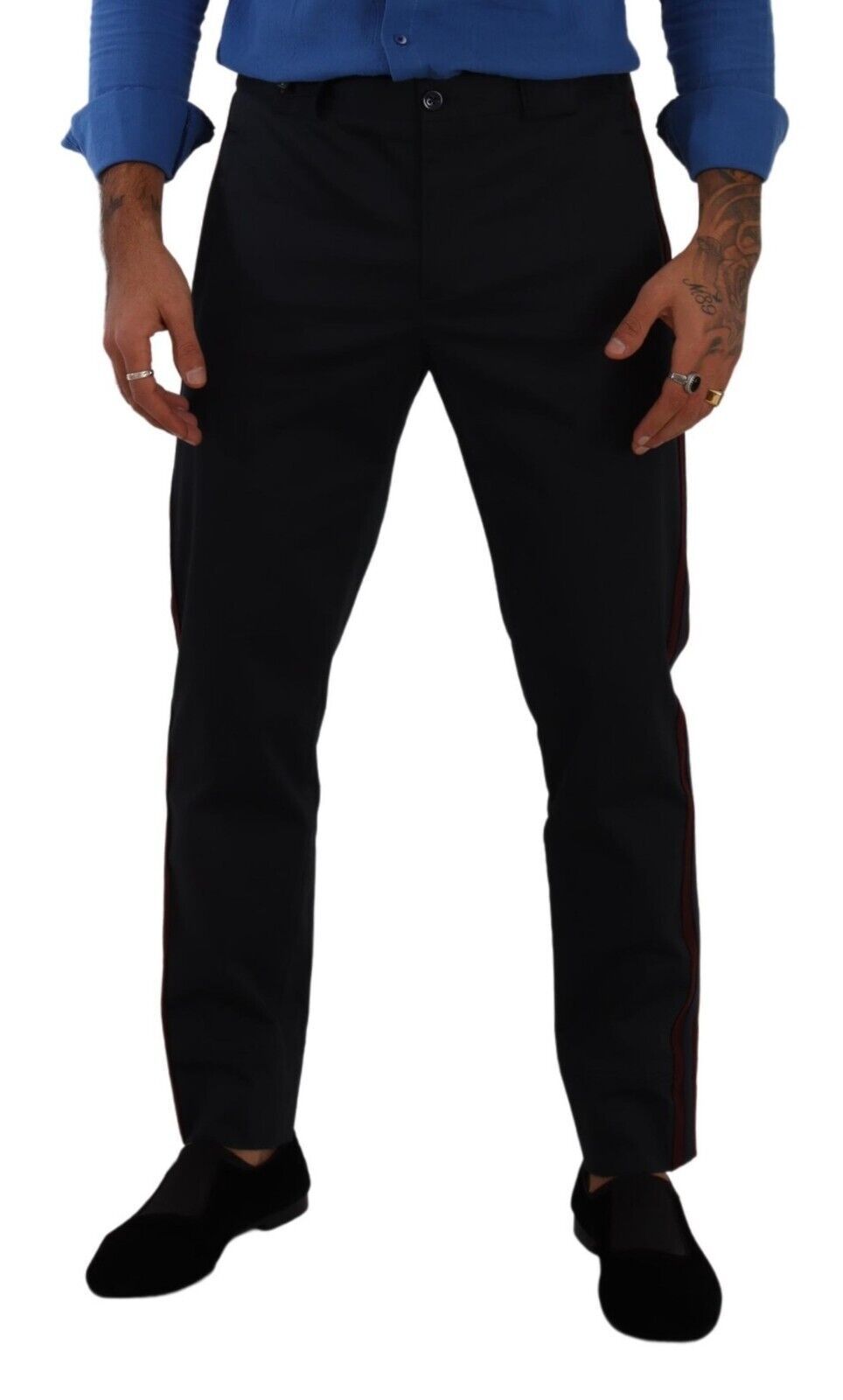 Dolce &amp; Gabbana Chic Slim Fit Chinohose in Blau