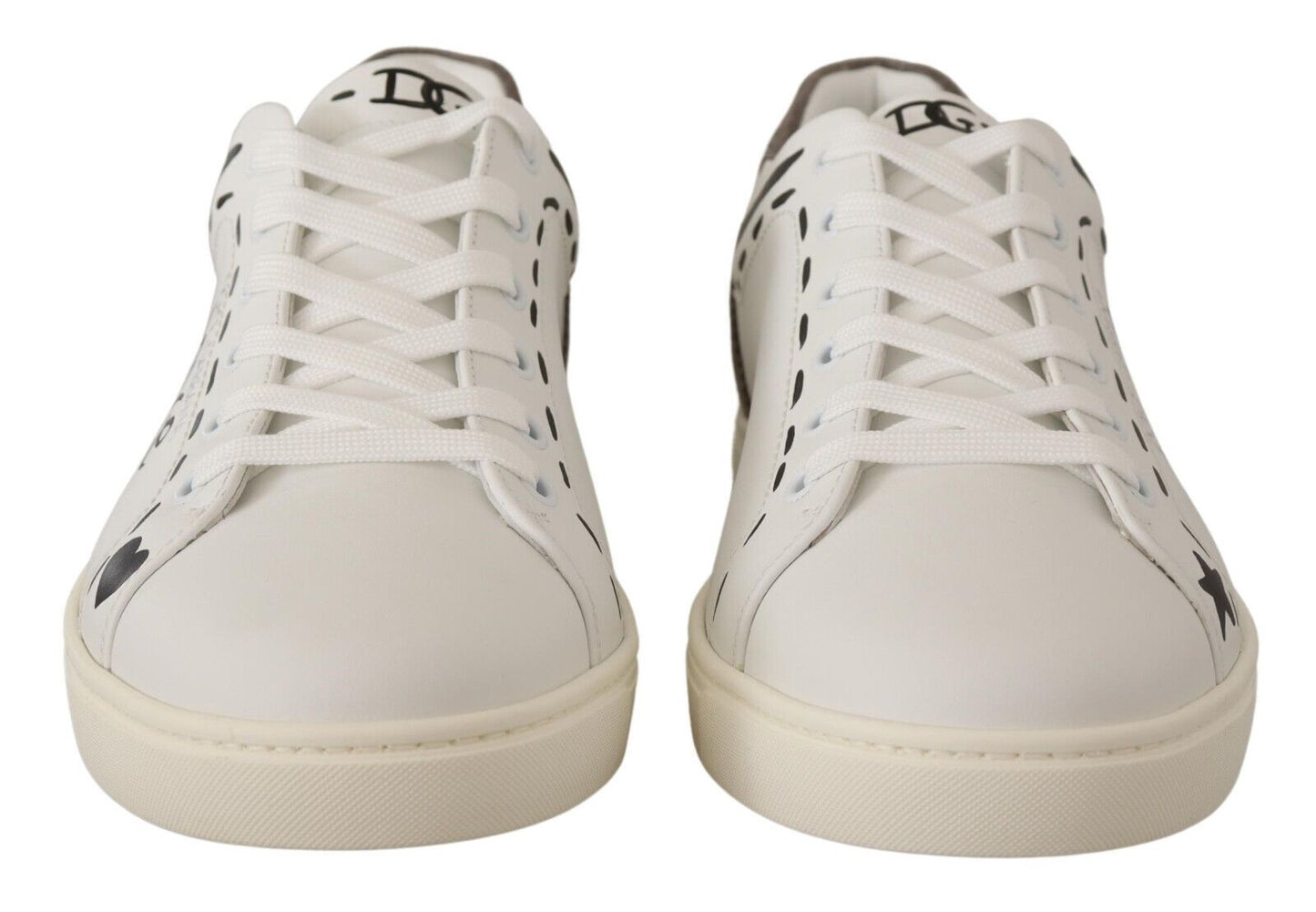 Dolce &amp; Gabbana Elegante Freizeit-Sneakers aus weißem Leder