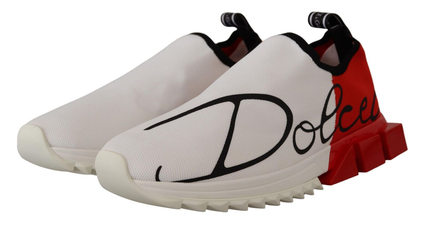 Dolce &amp; Gabbana Elegante Sorrento-Sneaker in Weiß