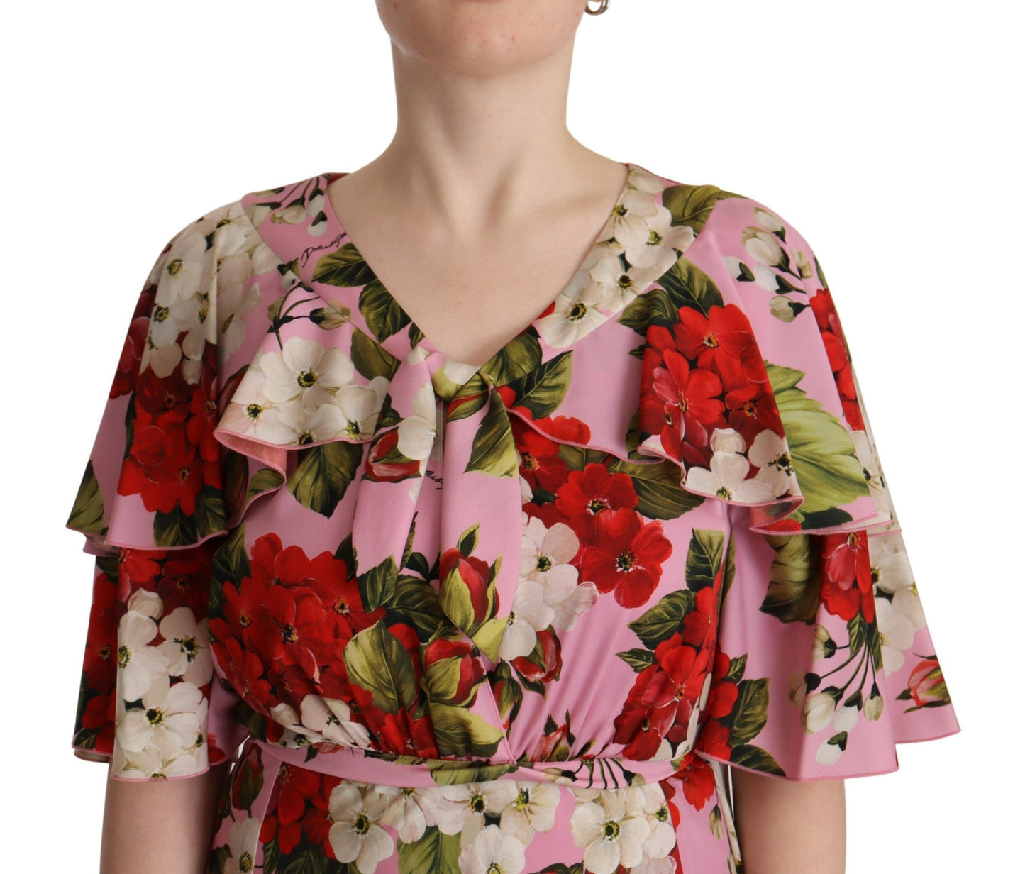 Dolce &amp; Gabbana Bezauberndes Blumen-Maxikleid aus Seide