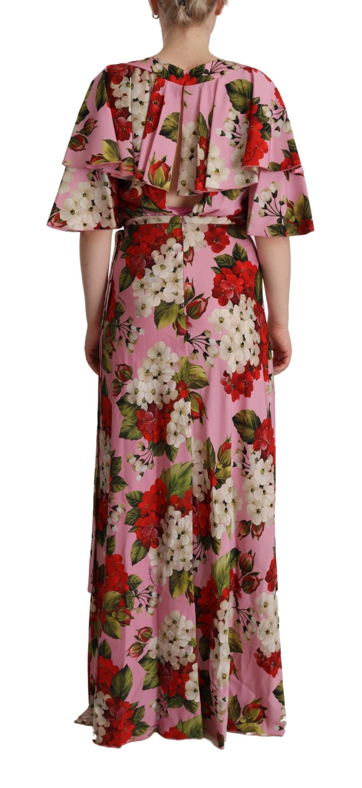 Dolce &amp; Gabbana Bezauberndes Blumen-Maxikleid aus Seide