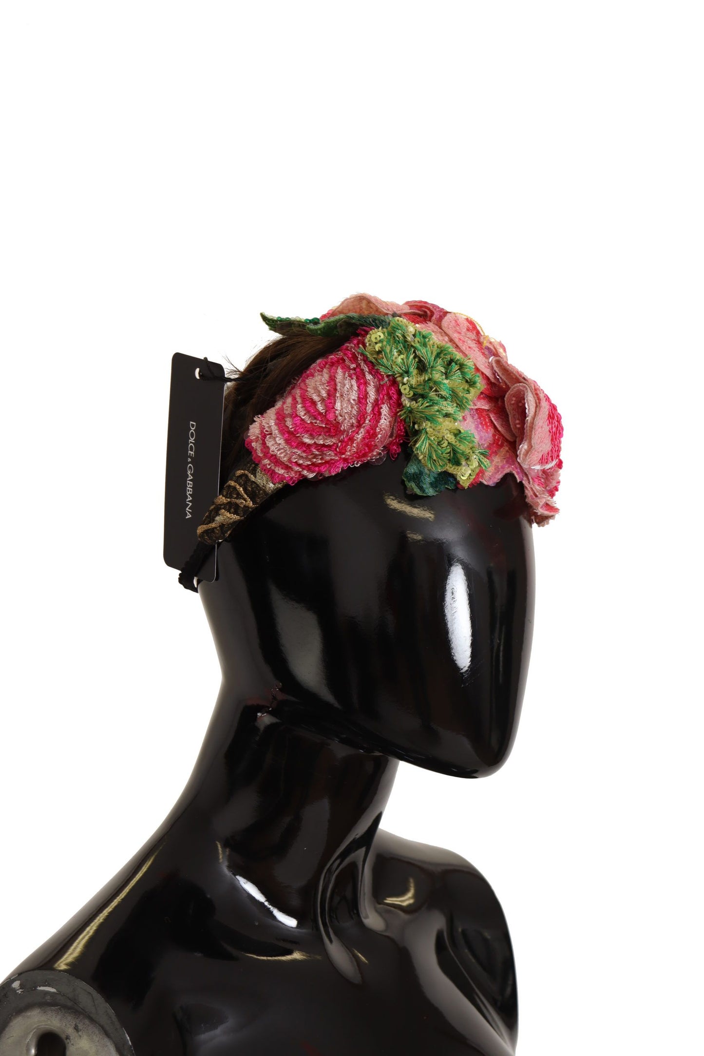 Mehrfarbiges Diadem-Stirnband mit Pailletten von Dolce &amp; Gabbana