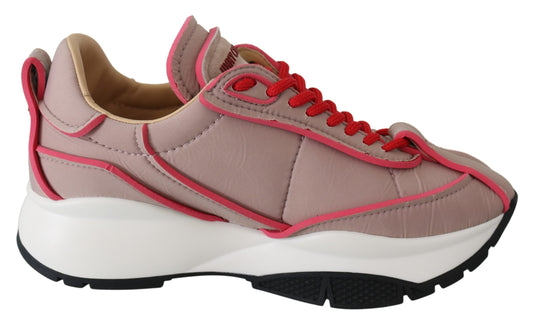 Jimmy Choo Ballet Pink Chic gepolsterte Sneakers