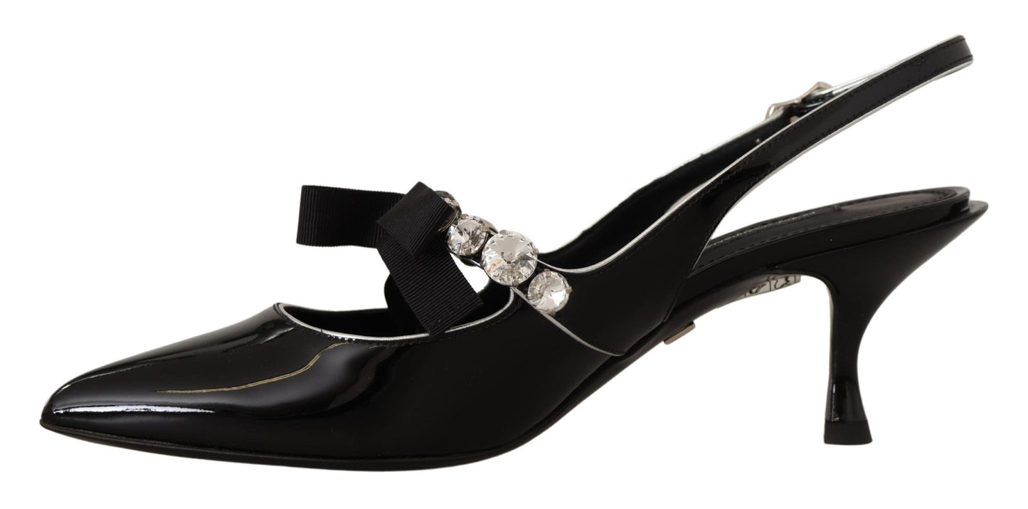 Dolce &amp; Gabbana Elegante Kristall-Slingback-Heels-Pumps