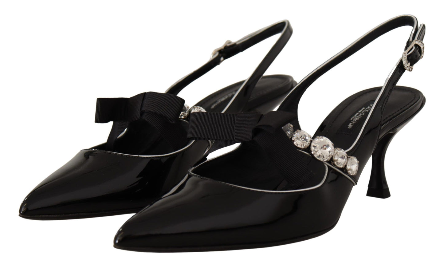 Dolce &amp; Gabbana Elegante Kristall-Slingback-Heels-Pumps