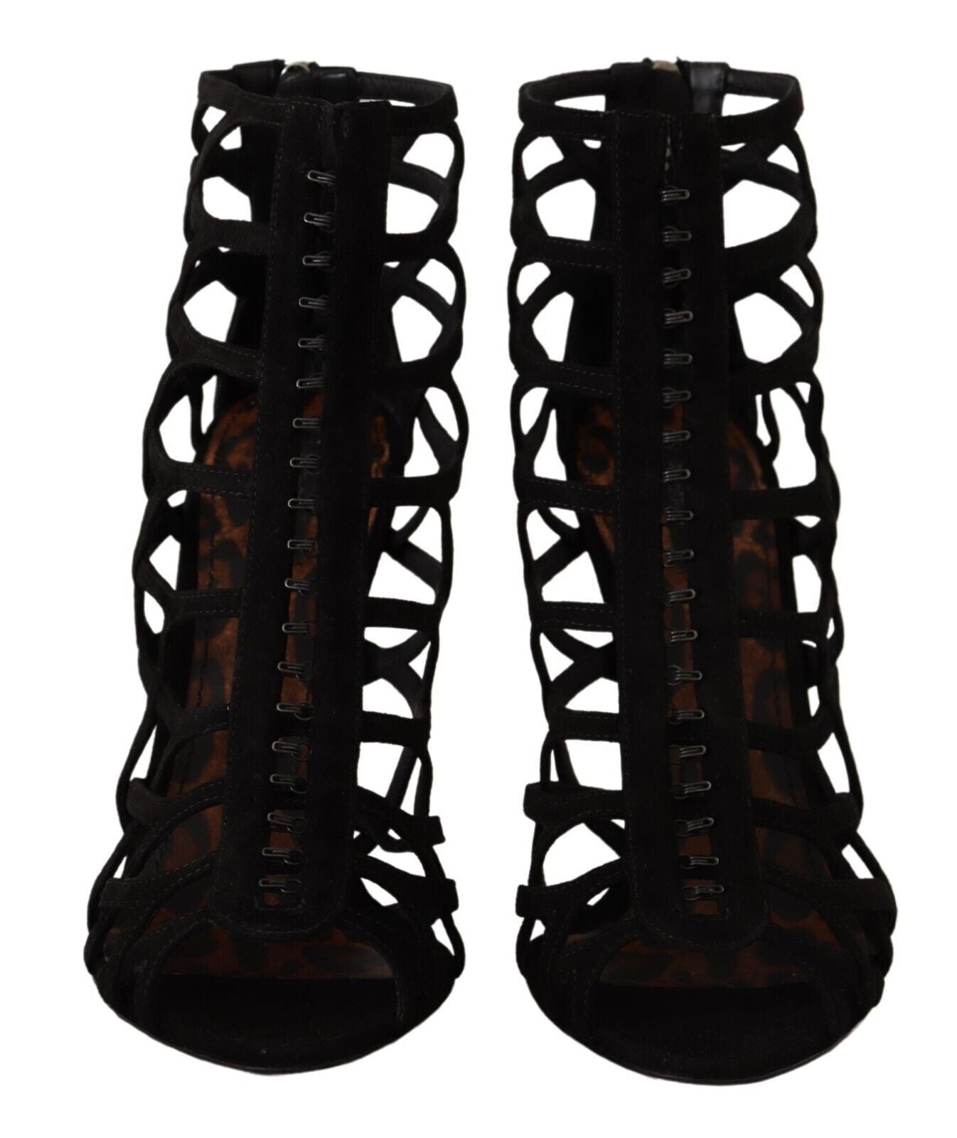Dolce &amp; Gabbana Elegante schwarze Wildleder-Sandalen