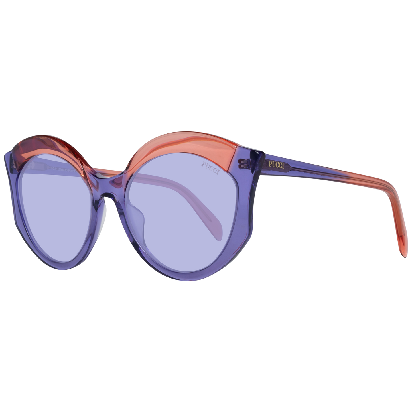 Emilio Pucci Elegante lila Schmetterlingssonnenbrille