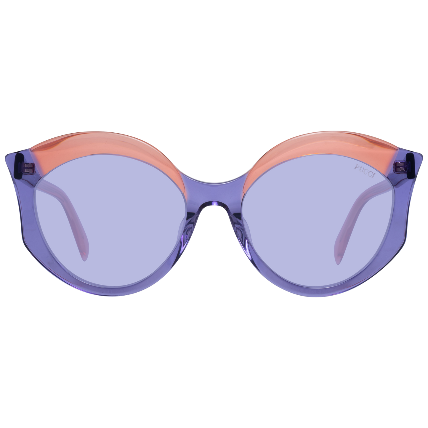 Emilio Pucci Elegante lila Schmetterlingssonnenbrille