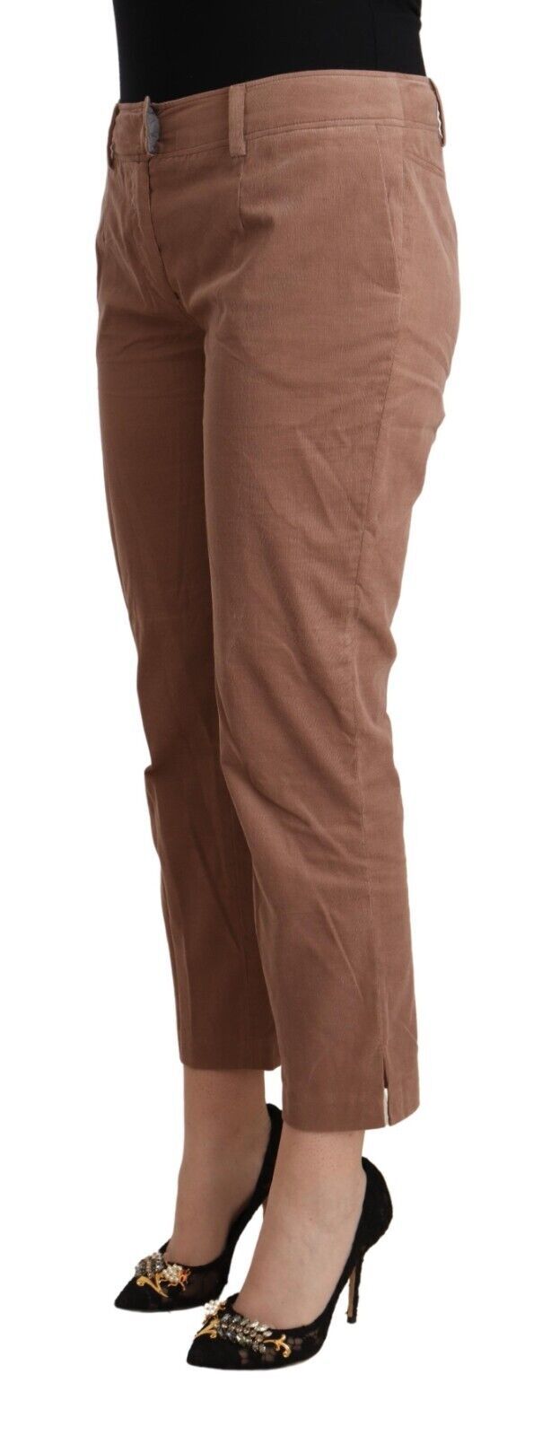 Pantaloni a vita media affusolati e cropped di Costume National