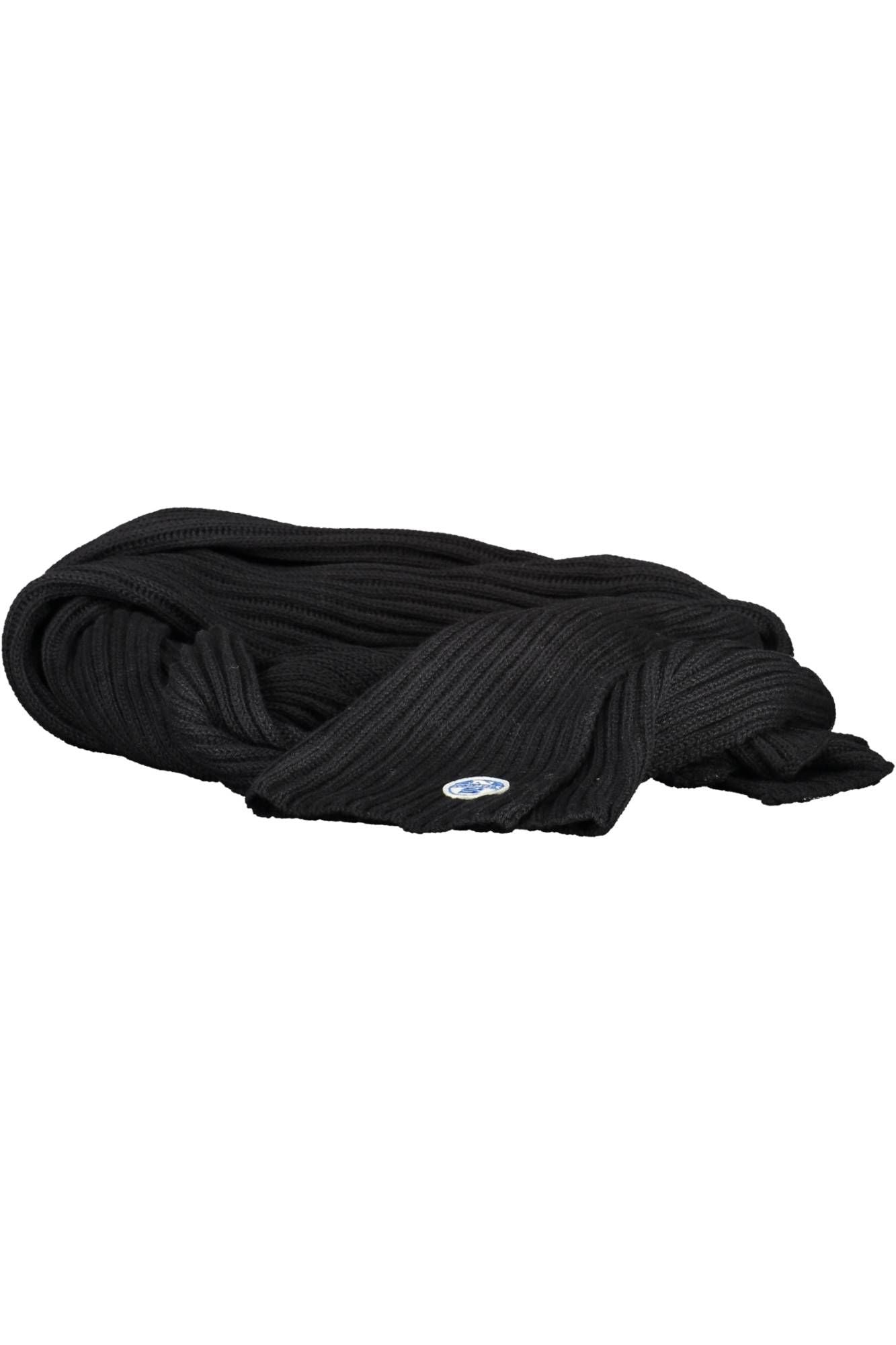 North Sails Elegant Black Mixed Material Scarf