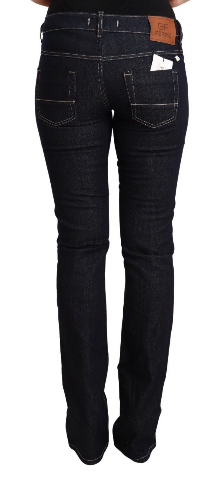 GF Ferre Chic Low Waist Skinny Jeans in zeitlosem Schwarz