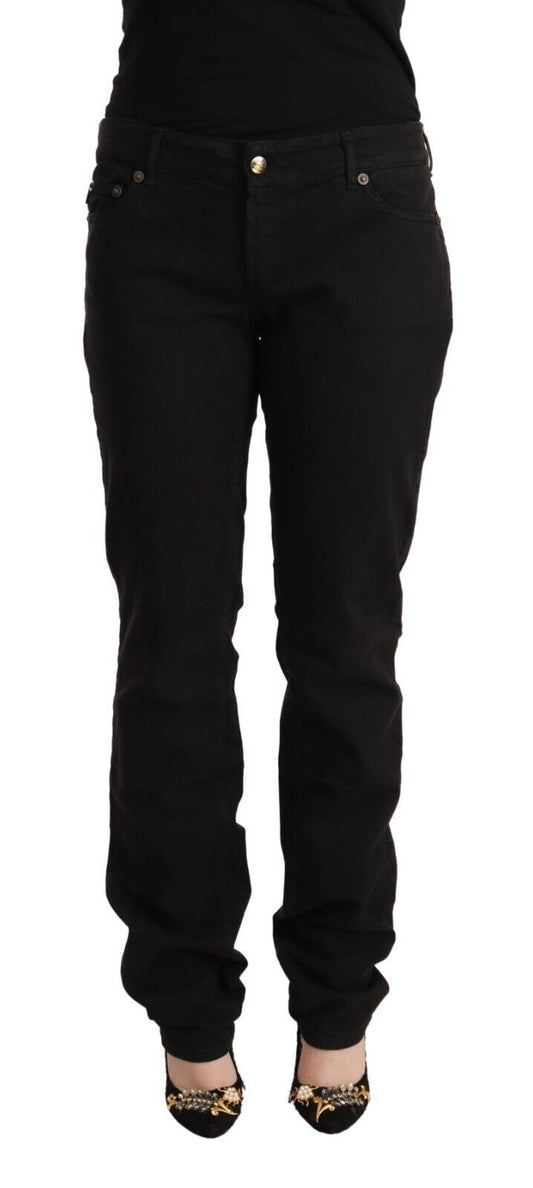 Jeans neri slim fit a vita media di Just Cavalli