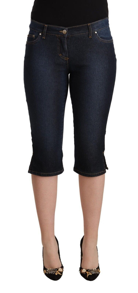 Pantaloni Capri in denim a vita bassa GF Ferre Chic