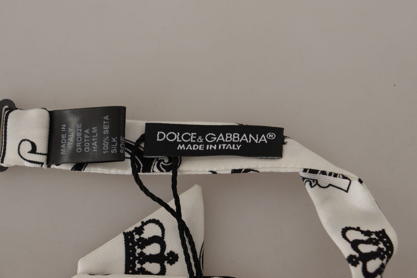 Elegante Fliege aus Seide mit Kronenmuster von Dolce &amp; Gabbana