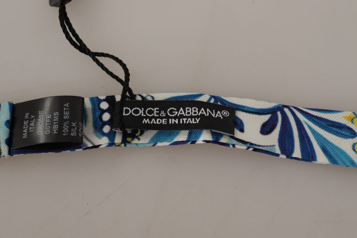 Dolce &amp; Gabbana Seidenfliege mit Majolika-Print