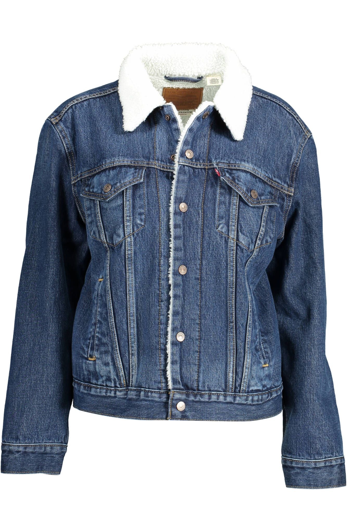 Levi's Chic Denim-Jacke mit Pelzfutter