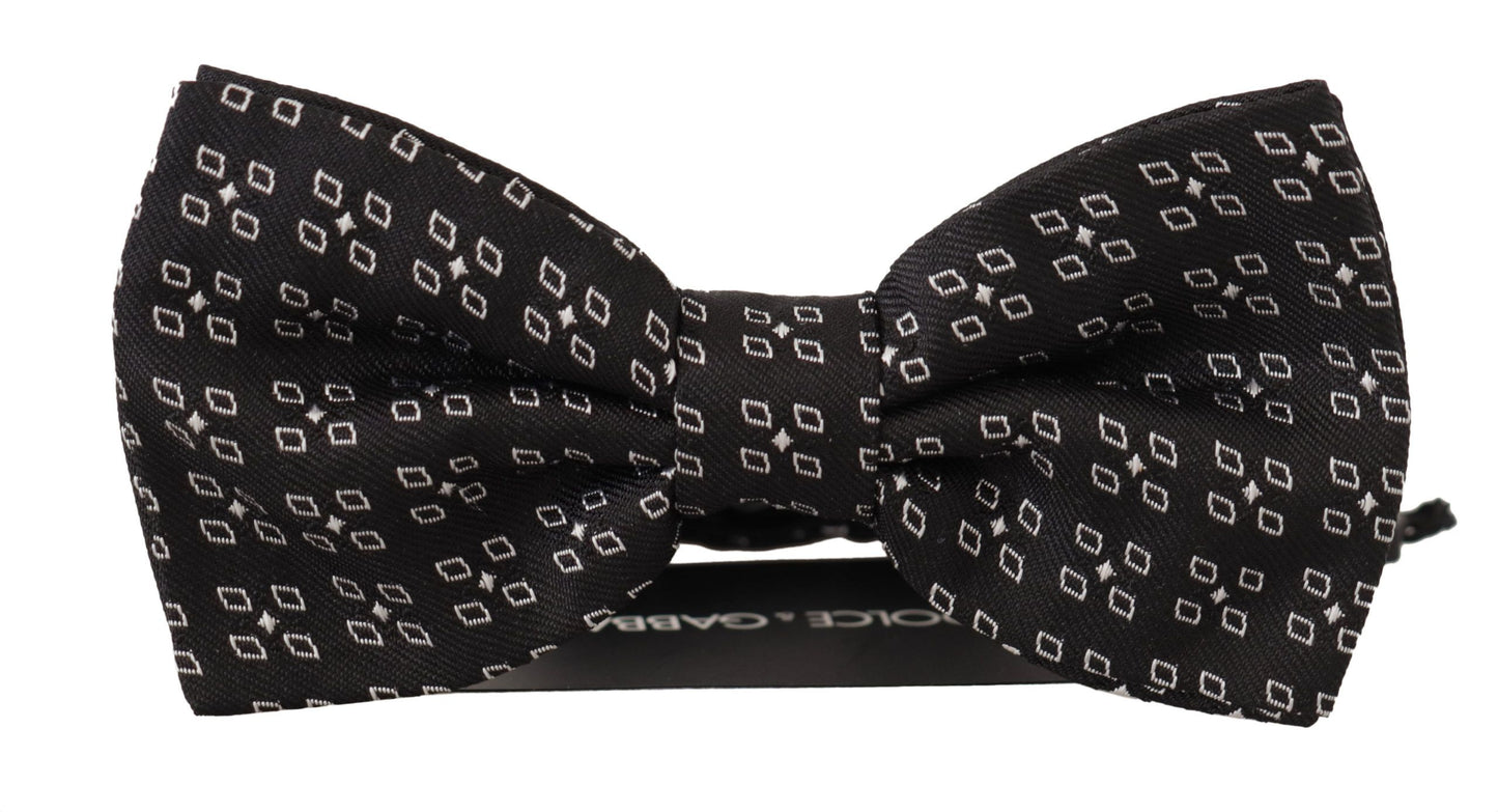 Dolce & Gabbana Elegant Polka Dot Silk Bow Tie