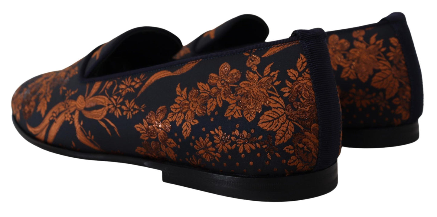 Dolce & Gabbana Elegant Floral Slip-On Loafers